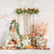 Kate Printemps Pâques Lapin Boho Fleurs Toile de fond conçu par Emetselch - Kate Backdrop FR
