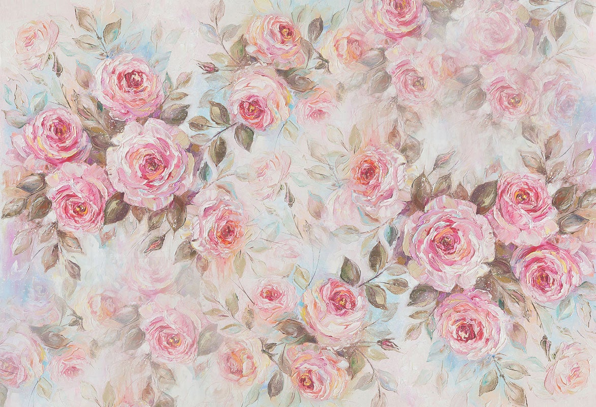 Kate Fleurs Rose Printemps Fête des mères Toile de fond pour la photographie - Kate Backdrop FR