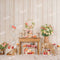 Kate Table en Bois Fleurs Printemps Toile de fond conçue par Emetselch - Kate Backdrop FR