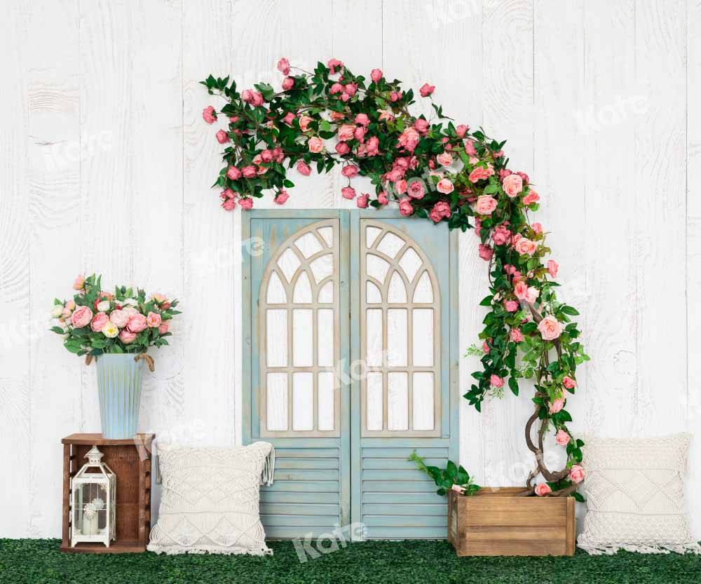 Kate Porte Fleurs Fête des mères Printemps Toile de fond Conçu par Emetselch - Kate Backdrop FR