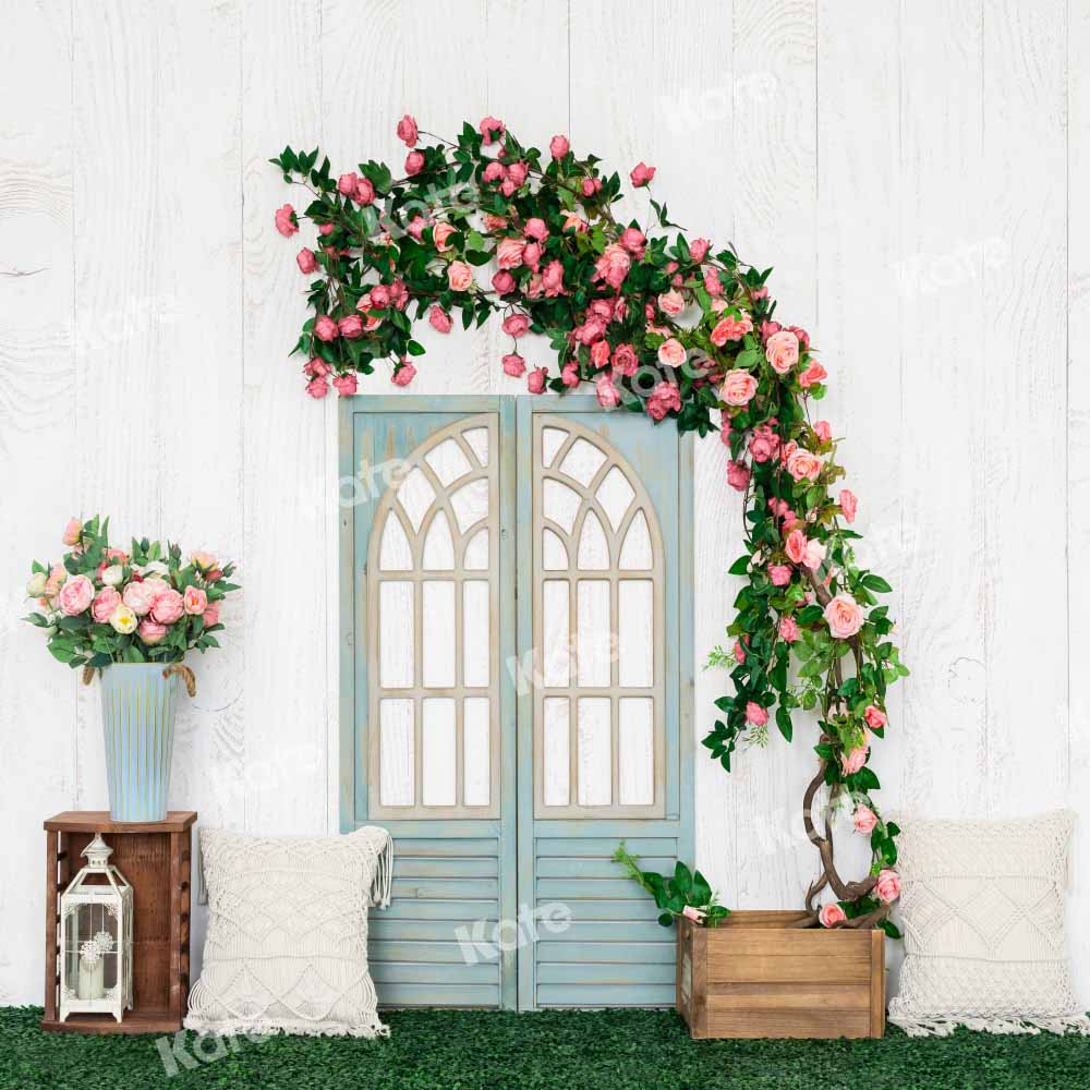 Kate Porte Fleurs Fête des mères Printemps Toile de fond Conçu par Emetselch - Kate Backdrop FR