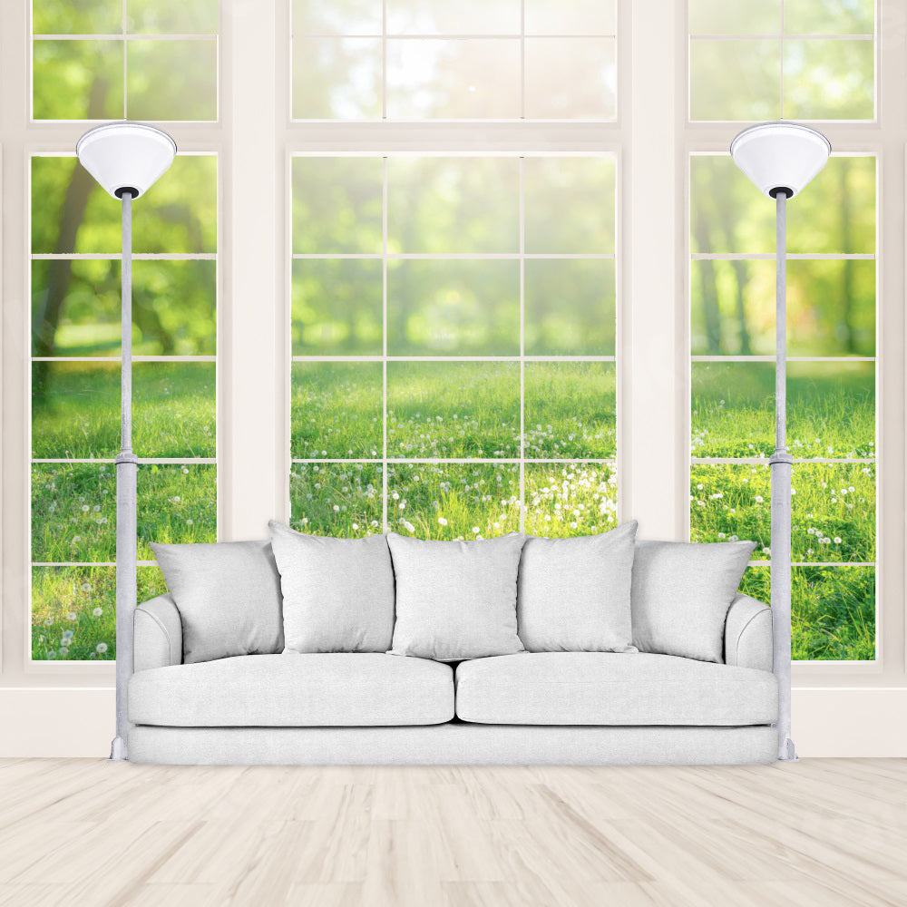 Kate Printemps Canapé Intérieur Fenêtre Plantes vertes Toile de fond pour la photographie - Kate Backdrop FR