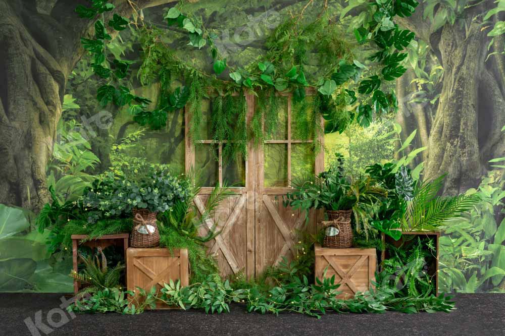 Kate Plantes Verte Printemps Été Toile de fond conçue par Emetselch - Kate Backdrop FR