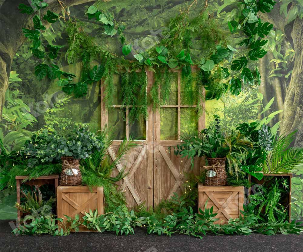 Kate Plantes Verte Printemps Été Toile de fond conçue par Emetselch - Kate Backdrop FR