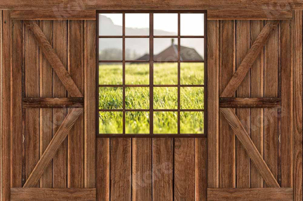 Kate Printemps Porte Vintage Toile de fond Grain de bois conçu par Chain Photographie - Kate Backdrop FR