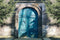 Kate Toile de fond en arche bleue de mur de pierre pour la photographie - Kate Backdrop FR