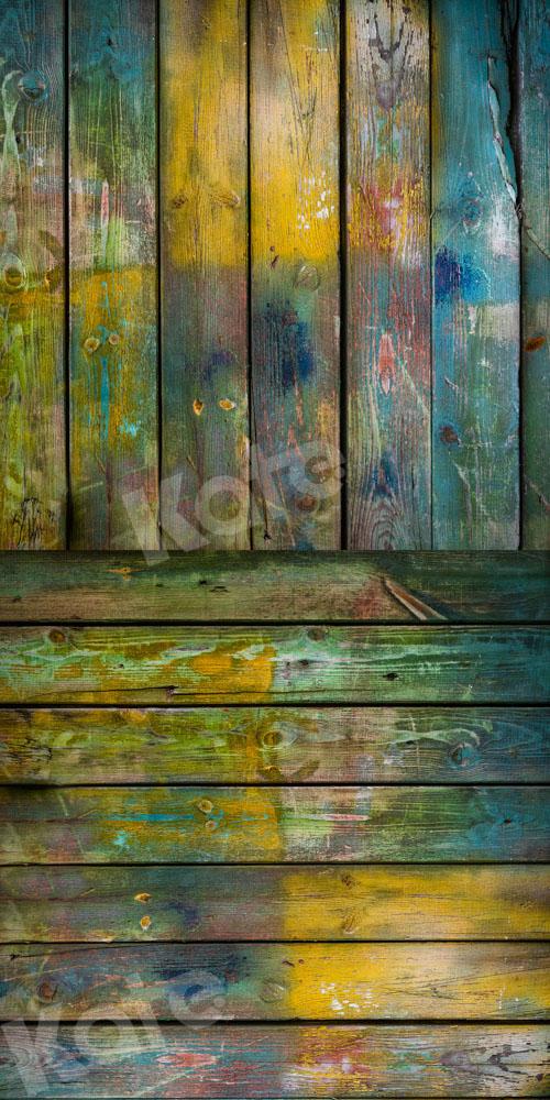 Kate Balayage Art Vieux Toile de Fond Texture de planche de bois conçue par Chain Photographie