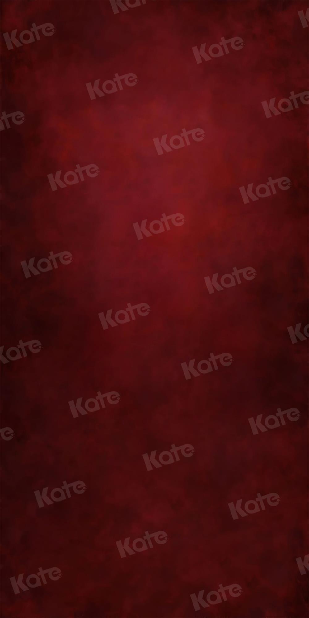 Kate Sweep Mur-à-Sol Rouge Portrait Abstrait Toile de fond pour la photographie - Kate Backdrop FR