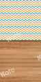 Kate Sweep Mur-à-Sol des rayures de couleur Toile de fond Épissage du bois conçu par Chain Photographie - Kate Backdrop FR