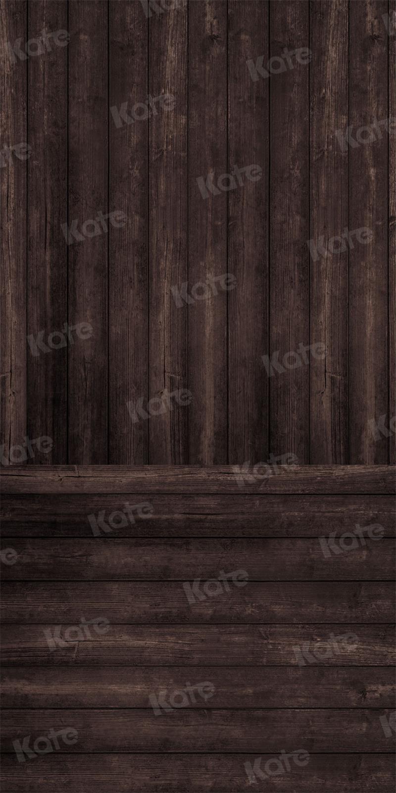 Kate Balayage Plancher Grain de bois Sombres Toile de fond pour la photographie