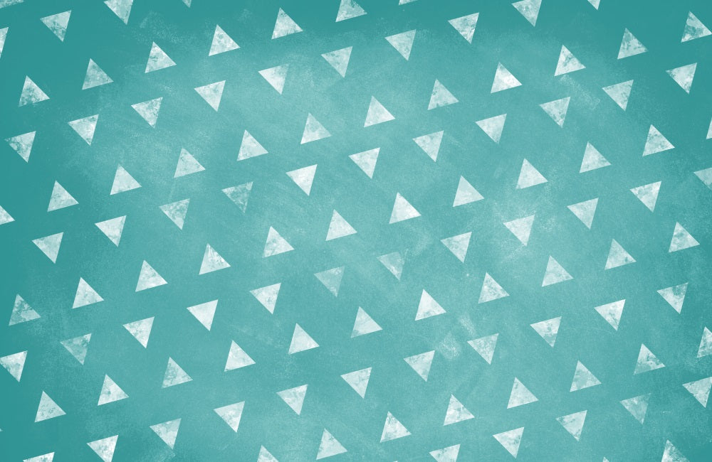 Kate Triangles Bleu sarcelle Toile de fond conçue par Krystle Mitchell Photographie