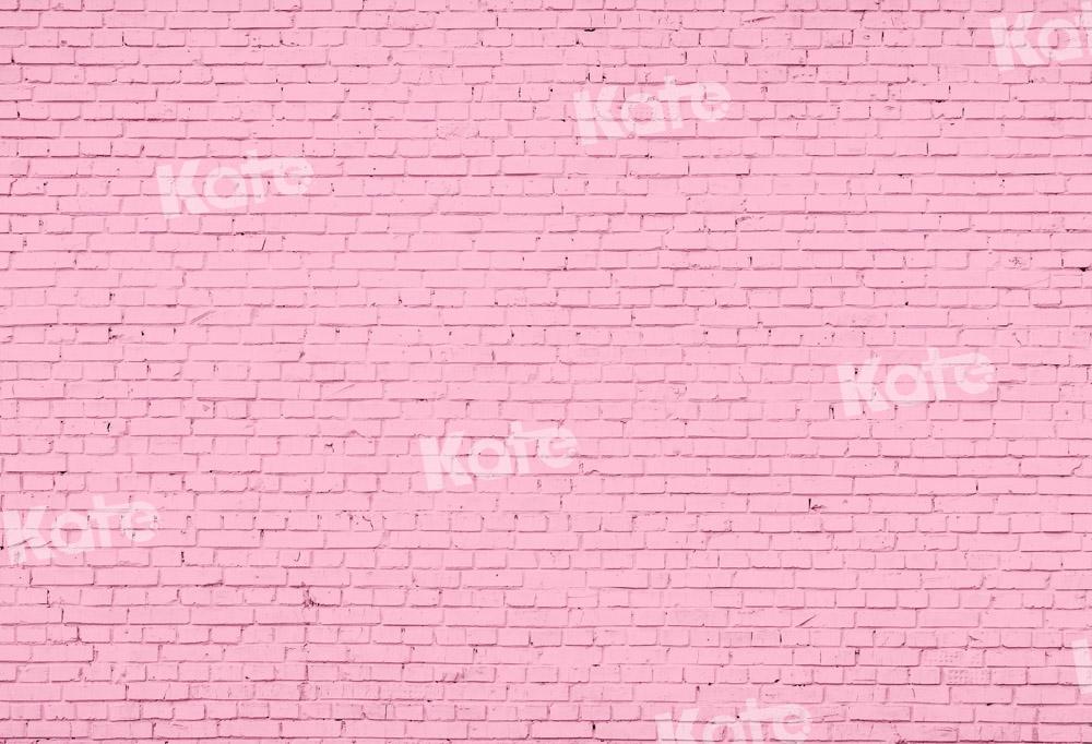 Kate Mur de briques Rose Saint-Valentin Toile de fond conçue par Chain Photographie