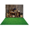 Kate Sport Baseball Toile de fond+Prairie verte Tapis de sol en caoutchouc - Kate Backdrop FR