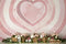 Kate Aquarelle Saint Valentin Coeur Rose Toile de fond conçue par Mandy Ringe - Kate Backdrop FR