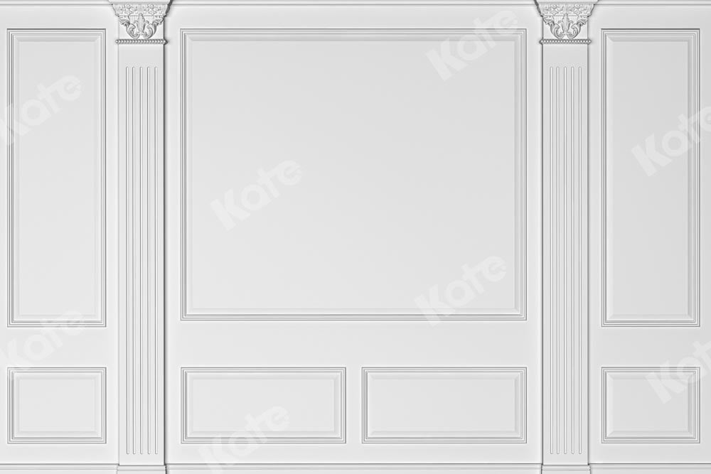 Kate Fond de mur en plâtre blanc intérieur conçu par Chain Photographie