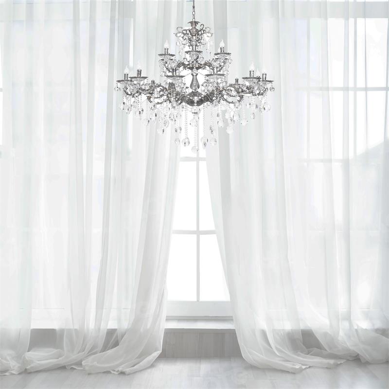 Kate Fond de lustre en cristal de fil blanc conçu par Uta Mueller Photographie - Kate Backdrop FR