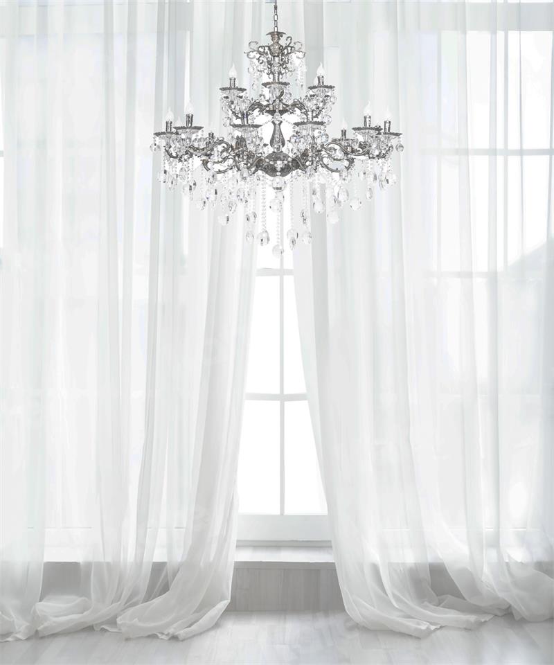 Kate Fond de lustre en cristal de fil blanc conçu par Uta Mueller Photographie - Kate Backdrop FR