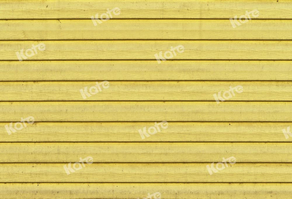 Kate toile de fond de planche de bois jaune simple conçu par Kate image