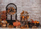 Kate mur de briques de porte de fond de citrouille d'automne conçu par Rose Abbas - Kate Backdrop FR