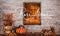 Kate citrouille de toile de fond de fenêtre d'automne conçue par Rose Abbas - Kate Backdrop FR