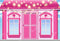Kate Maison rose Poupée Étoile Toile de fond conçue par Chain Photographie - Kate Backdrop FR