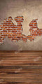 Kate Mur de briques Couture Grain de bois Toile de fond conçue par Chain Photographie - Kate Backdrop FR