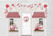 Kate Magasin de bonbons Noël Rose Blanc Toile de fond pour la photographie - Kate Backdrop FR