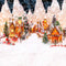 Kate Noël Ville Hiver Neige Maisons Toile de fond pour la photographie - Kate Backdrop FR