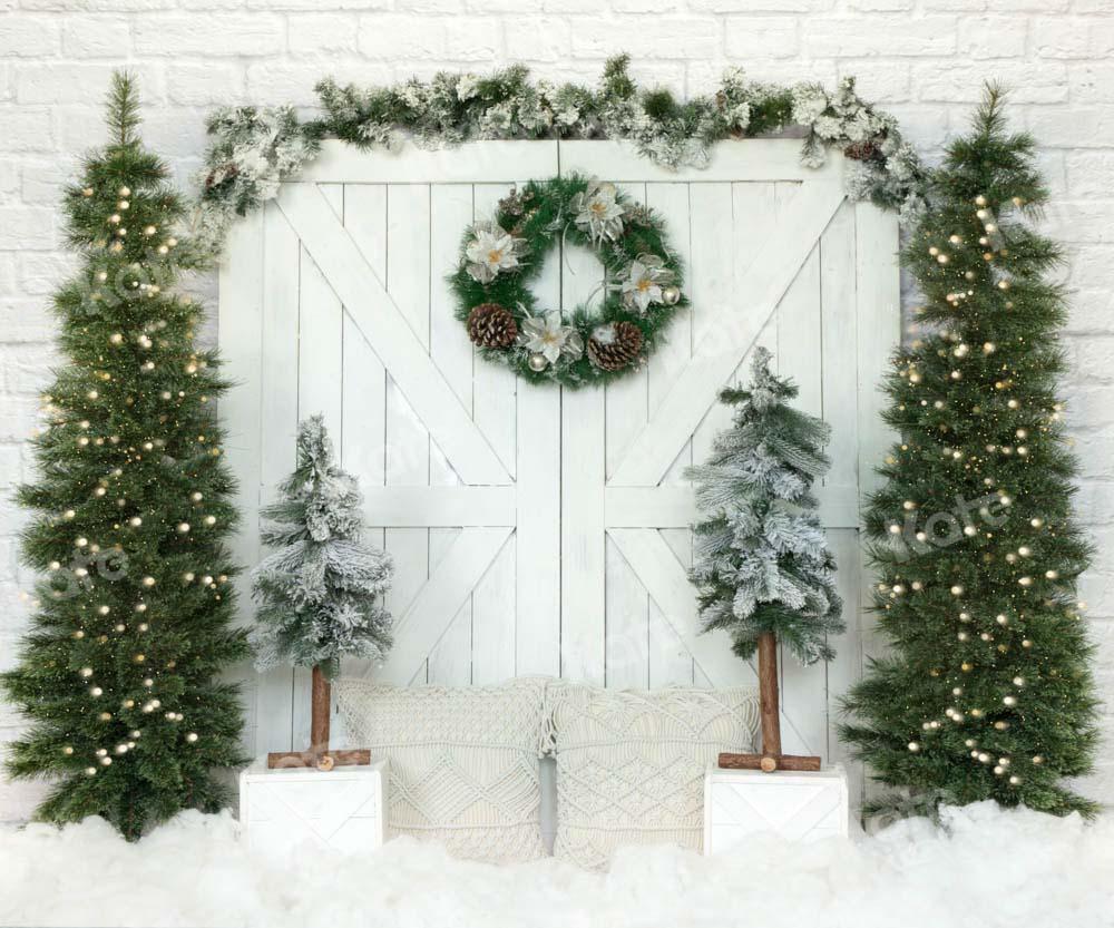 Kate Porte Grange Arbre de Noël Toile de fond conçue par Emetselch - Kate Backdrop FR