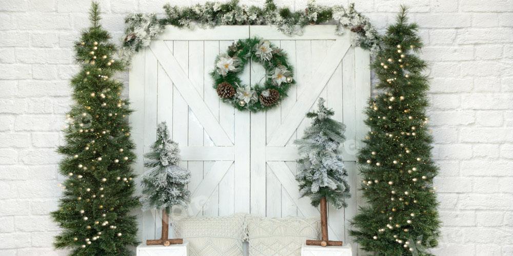 Kate Porte Grange Arbre de Noël Toile de fond conçue par Emetselch - Kate Backdrop FR