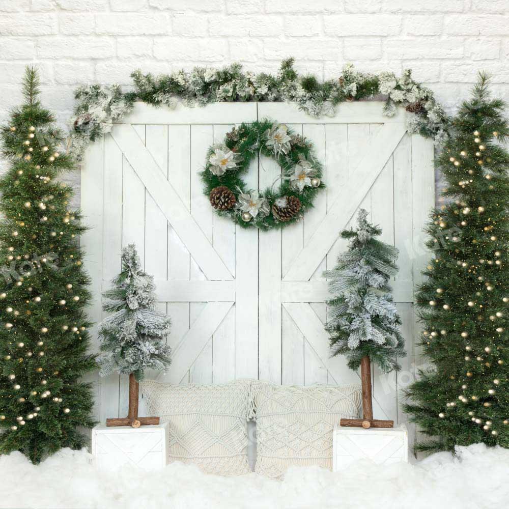 Kate Porte Grange Arbre de Noël Toile de fond conçue par Emetselch - Kate Backdrop FR