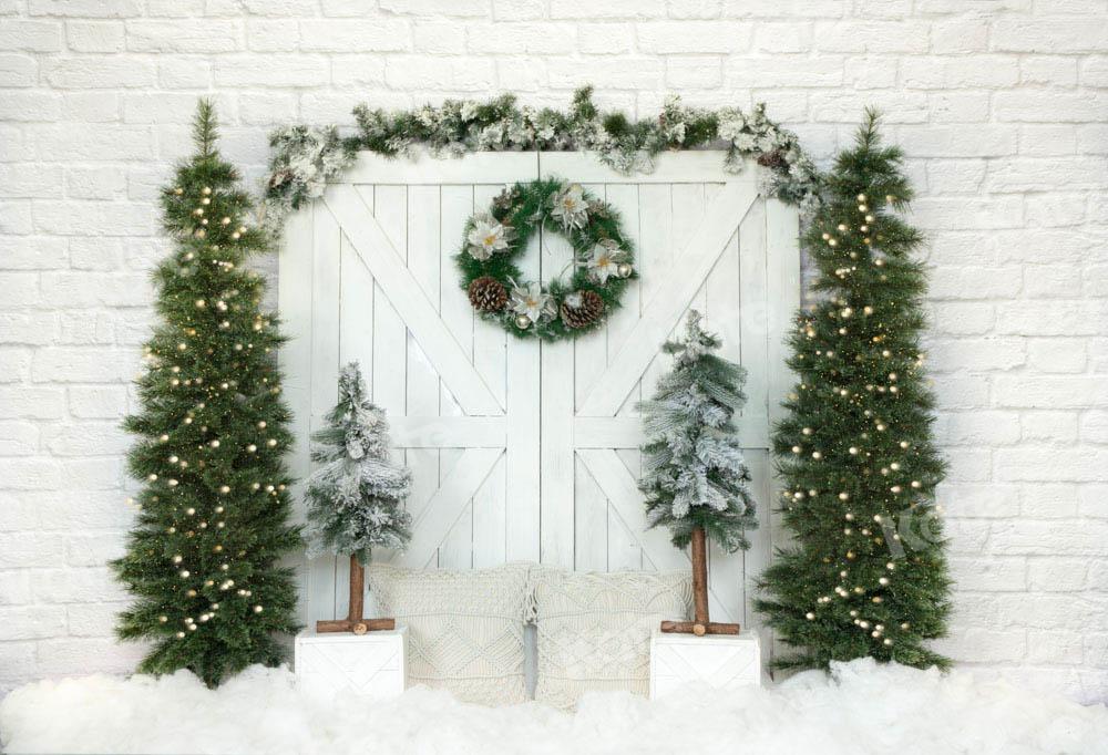 Kate Porte Grange Arbre de Noël Toile de fond conçue par Emetselch - Kate Backdrop FR