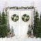 Kate Arbres de Noël Porte de grange Blanc Toile de fond conçu par Emetselch - Kate Backdrop FR