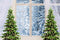 Kate Scène de neige Hiver Fenêtre Noël Toile de fond conçue par Chain Photography - Kate Backdrop FR