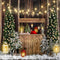 Kate Sapin de Noël Hiver Bois Neige Nuit Toile de fond Conçu par Emetselch - Kate Backdrop FR