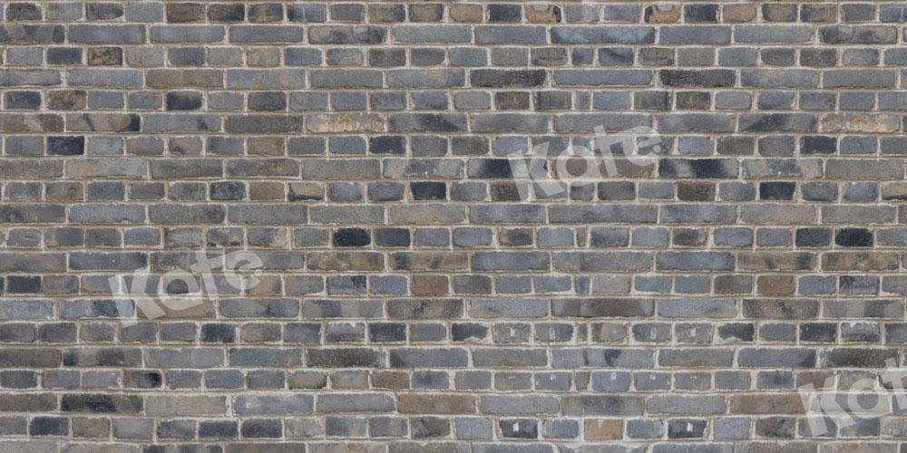 Kate Toile de fond de mur de briques grises conçue par Chain Photographie