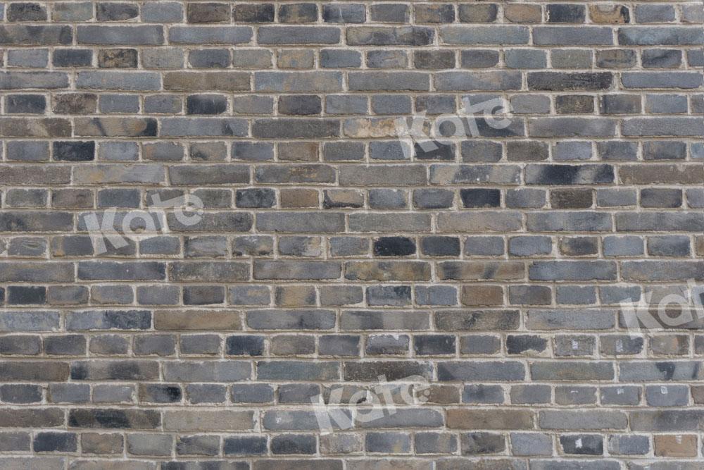 Kate Toile de fond de mur de briques grises conçue par Chain Photographie