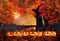 Kate Automne Citrouille Halloween Nuit Arbre Toile de fond pour la photographie - Kate Backdrop FR
