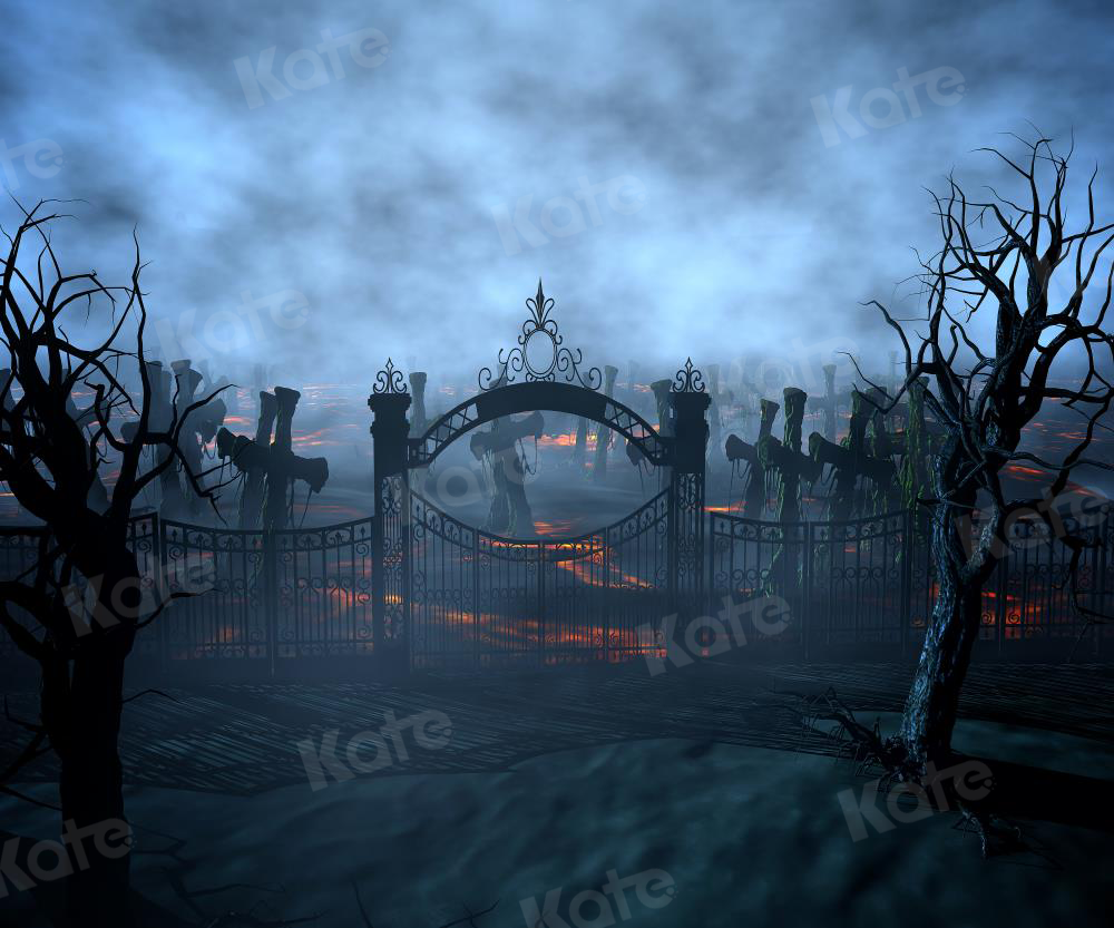 Kate Joyeux Halloween cimetière et croix pour la photographie - Kate Backdrop FR