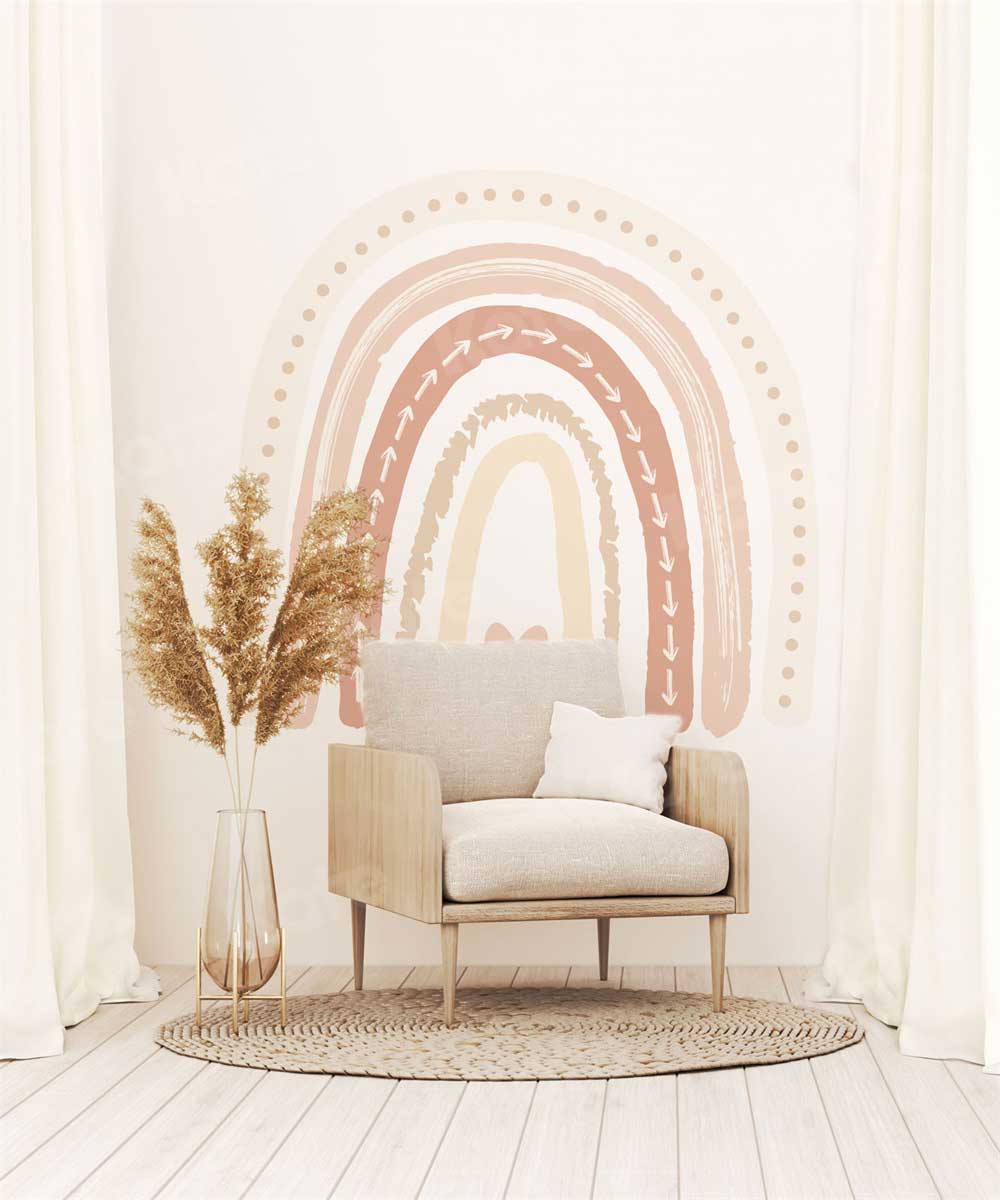 Kate Arc-en-ciel Boho Simplicité Automne Toile de fond pour la photographie - Kate Backdrop FR