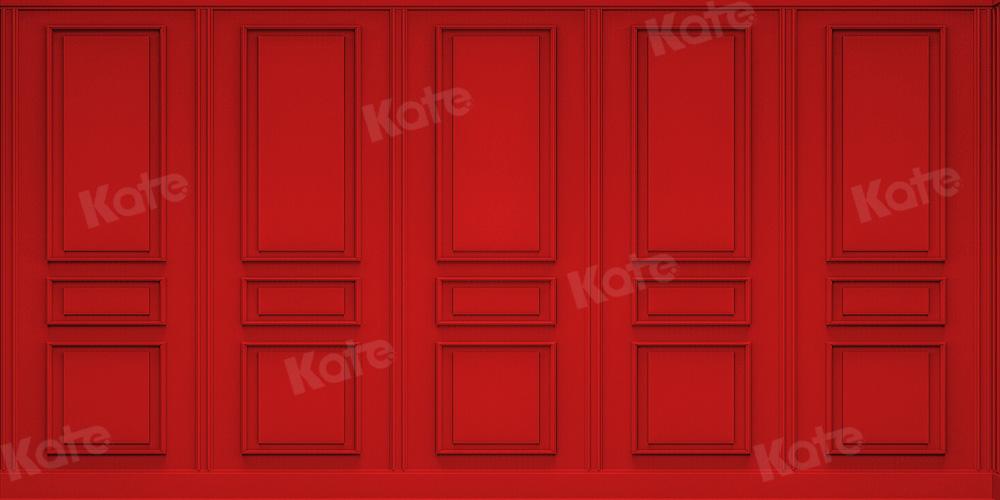 Kate Mur Rouge Vintage Toile de fond conçue par Chain Photographie - Kate Backdrop FR