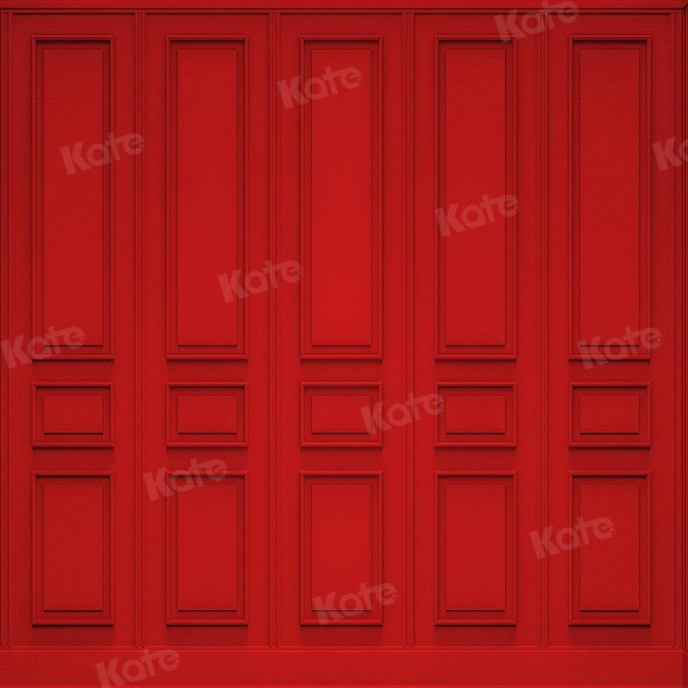 Kate Mur Rouge Vintage Toile de fond conçue par Chain Photographie - Kate Backdrop FR