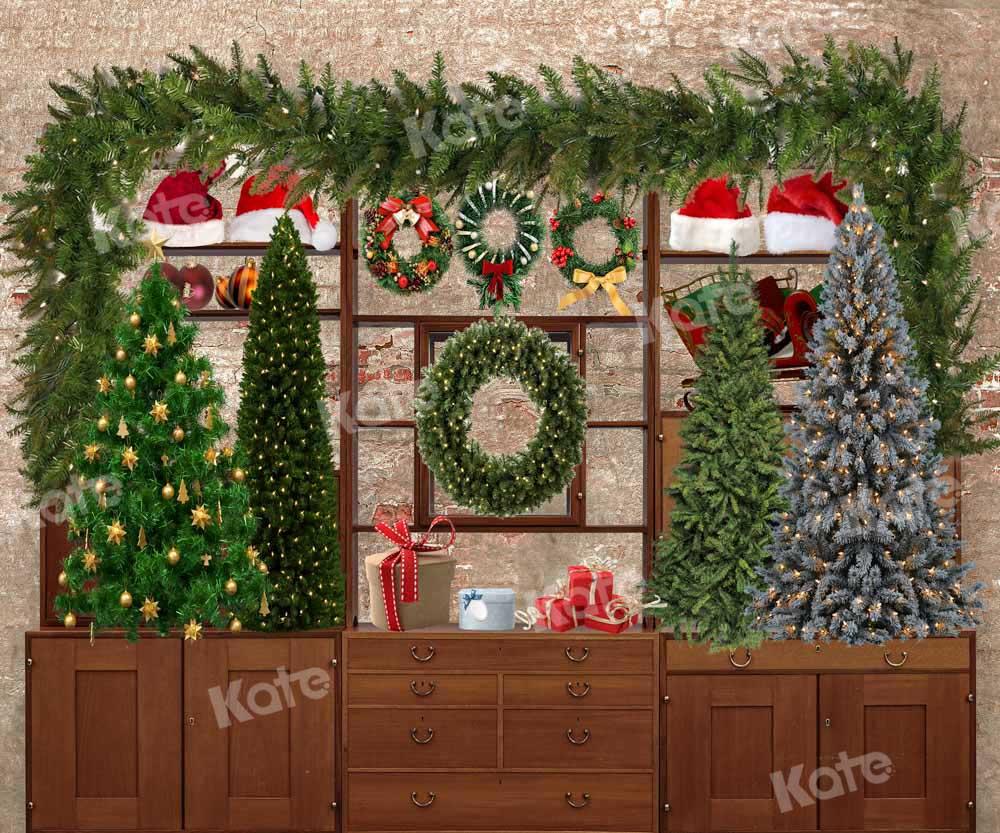 Kate Placard Père Noël Arbres Décors Toile de fond conçue par Chain Photographie