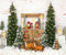 Kate Neige Noël Arbre Wapiti Toile de fond conçu par Emetselch - Kate Backdrop FR