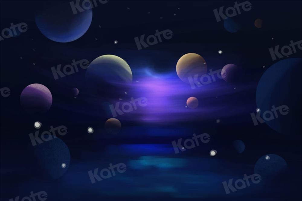 Kate espace planète toile de fond ciel nocturne pour la photographie