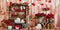 Kate Chambre en bois Fleurs Rouge Saint-Valentin Toile de fond conçue par Emetselch - Kate Backdrop FR