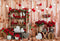 Kate Chambre en bois Fleurs Rouge Saint-Valentin Toile de fond conçue par Emetselch - Kate Backdrop FR