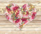 Kate En forme de coeur Fleurs Saint-Valentin Bois Toile de fond conçue par Chain Photographie - Kate Backdrop FR