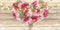 Kate En forme de coeur Fleurs Saint-Valentin Bois Toile de fond conçue par Chain Photographie - Kate Backdrop FR