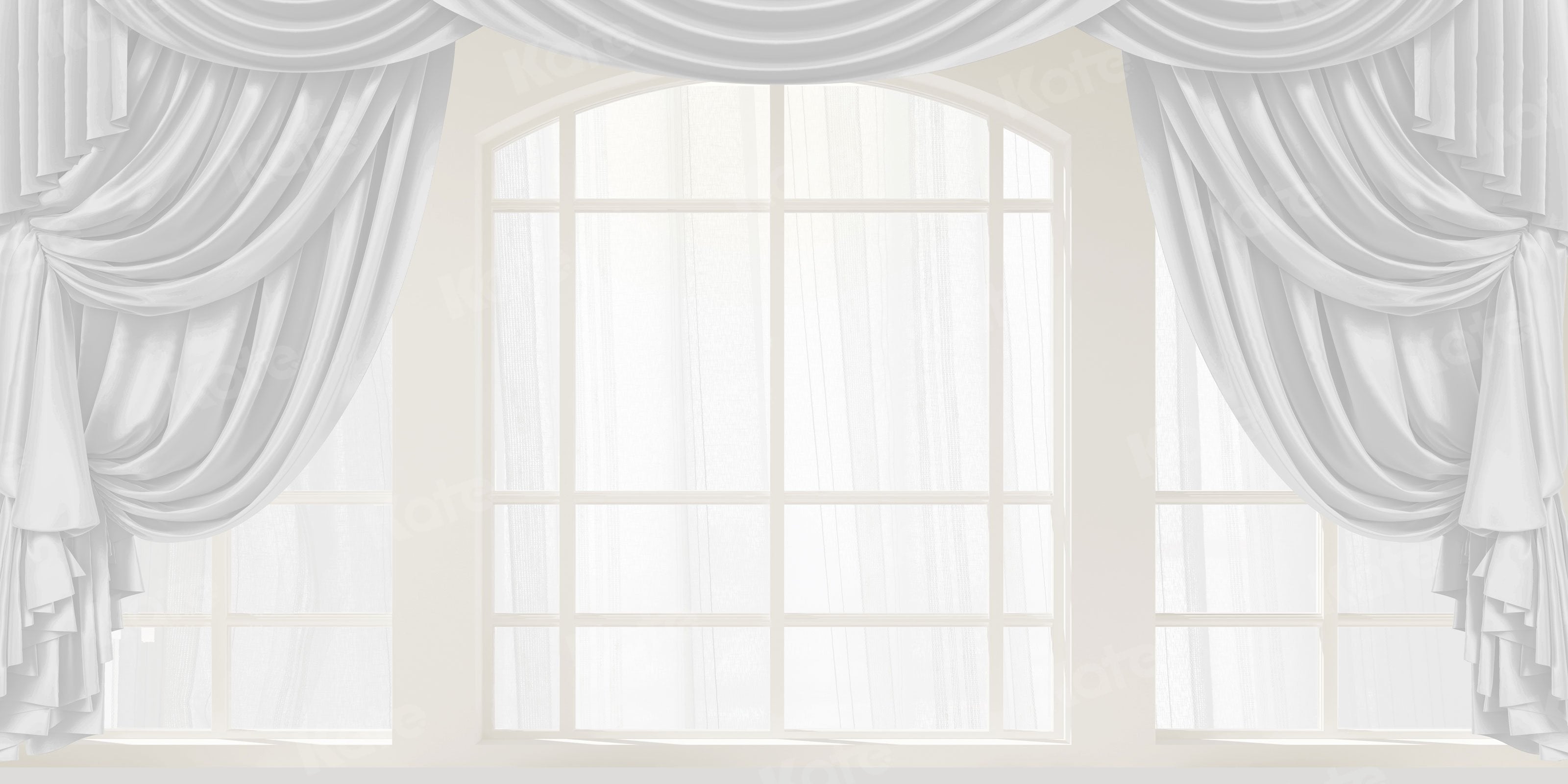 Kate Rideaux Toile de fond Fenêtre Blanc pour la photographie - Kate Backdrop FR